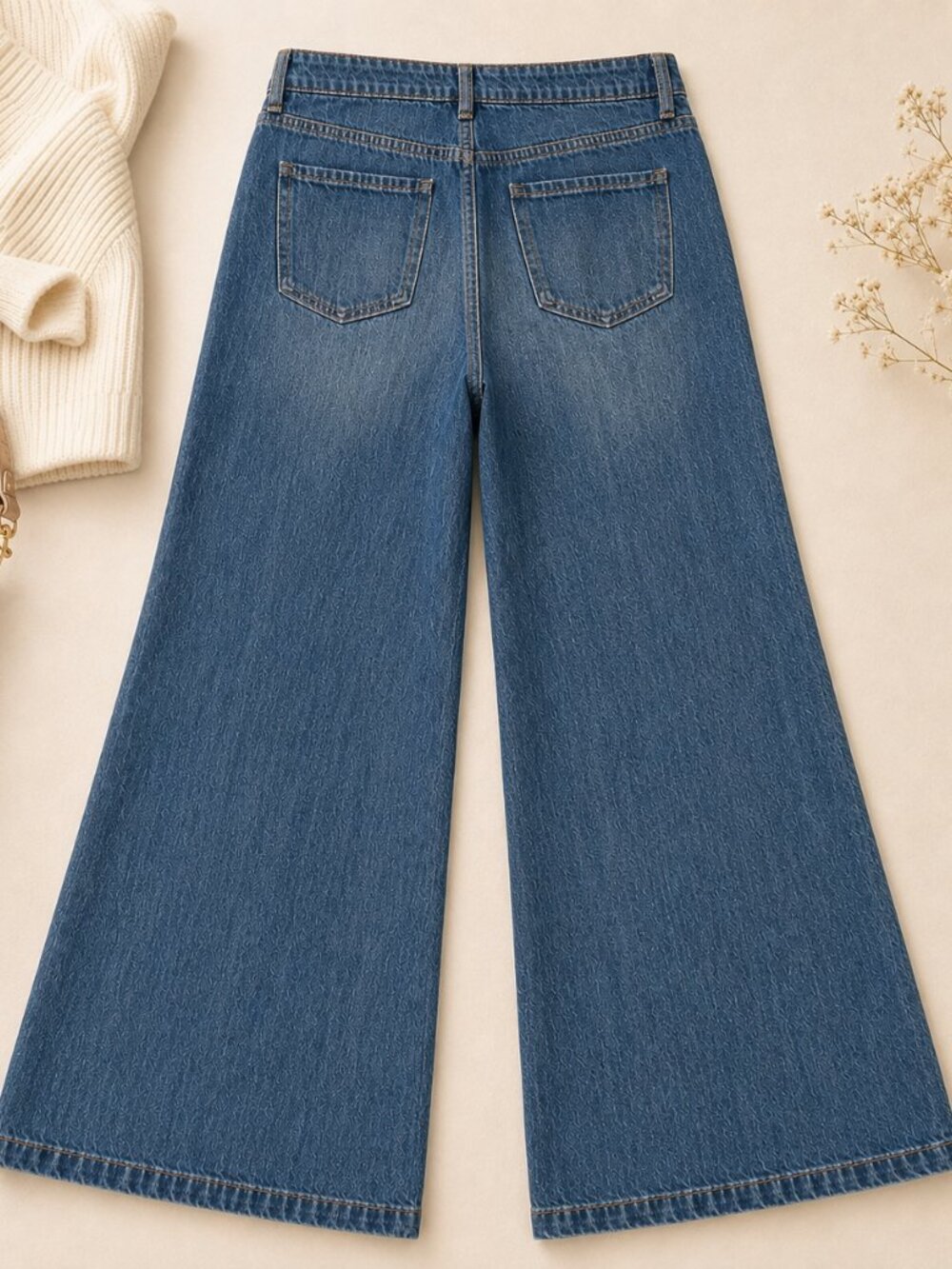 Rewash Brand Los Angeles Wide Leg Jeans Size 11/30 - Picture 2 of 8
